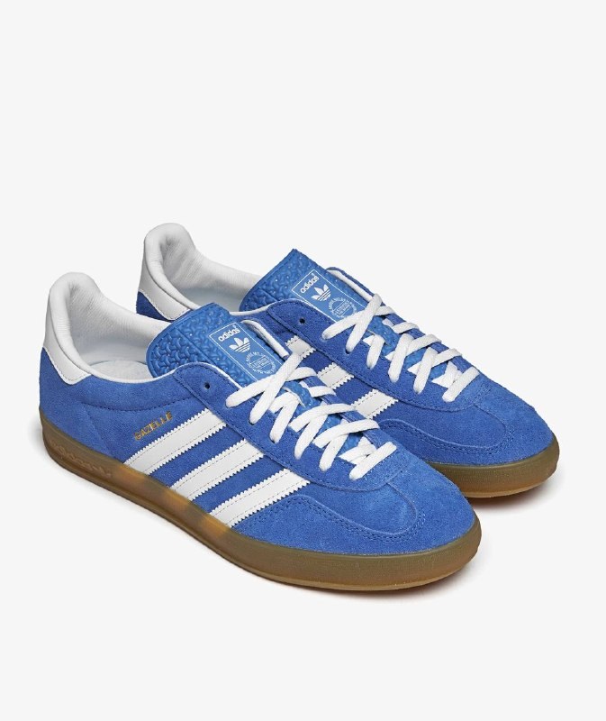 Baskets Adidas Gazelle en daim bleu roi
