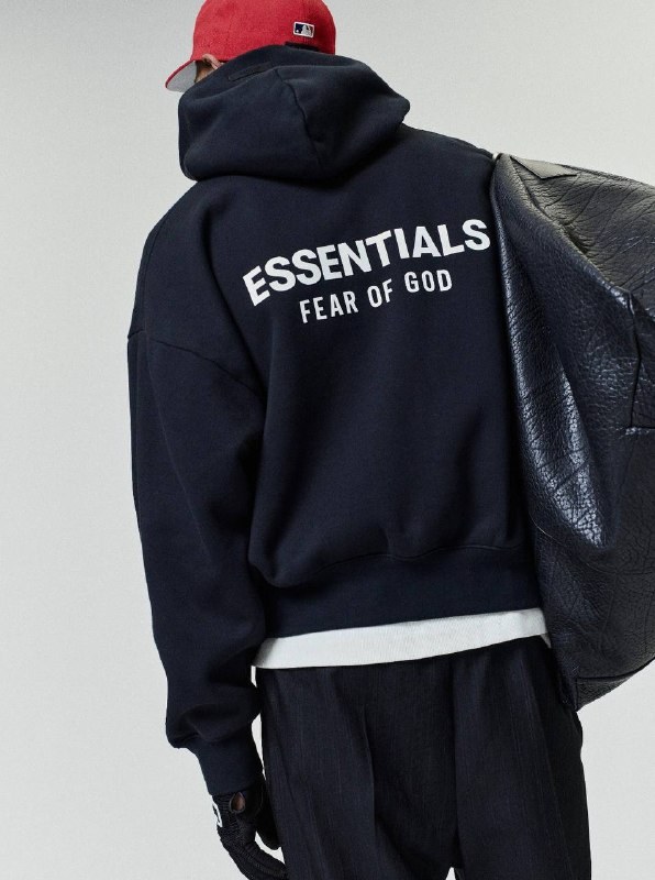 Sweat à capuche Fear of God Essentials noir