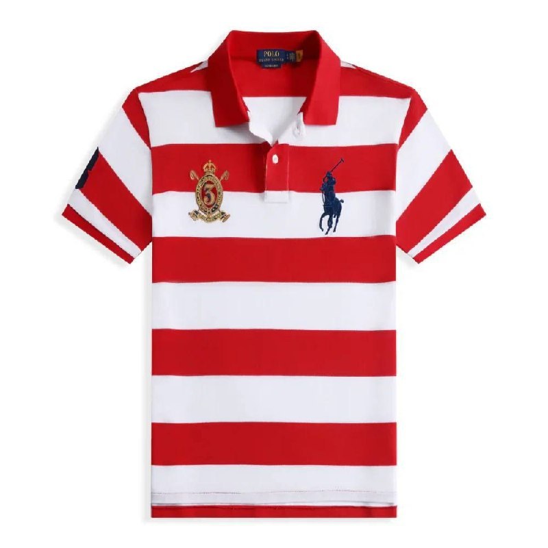 Polo Ralph Lauren rayé rouge et blanc