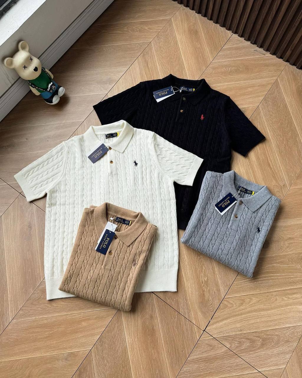 Polo en maille torsadée Ralph Lauren