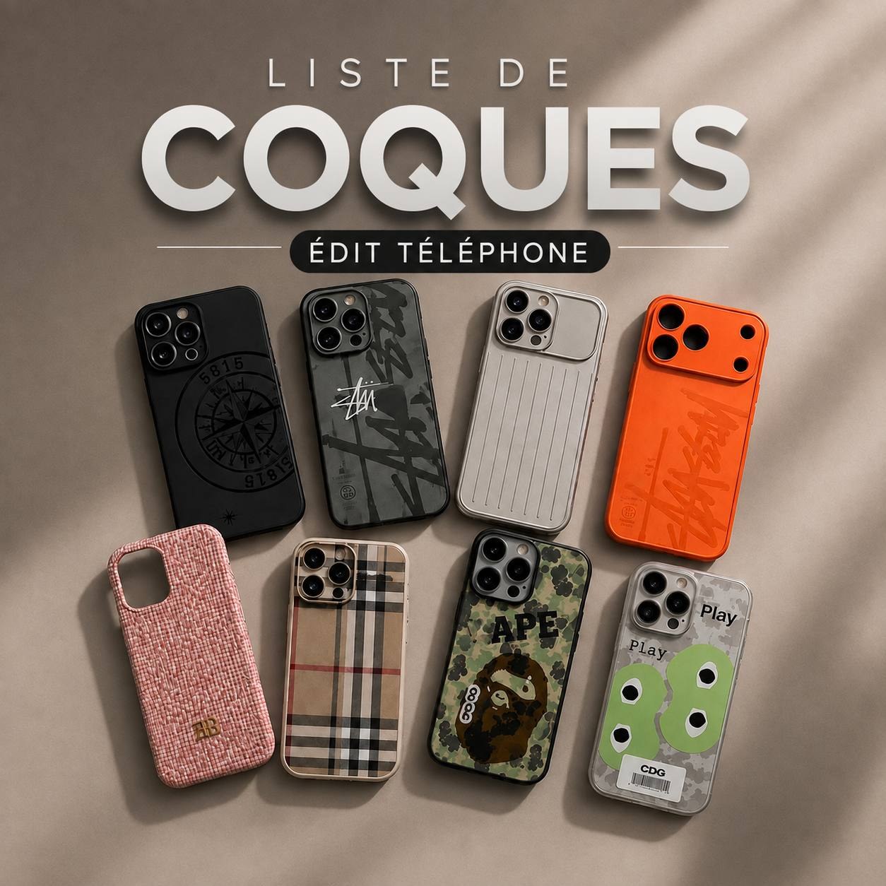 Lot de coques de téléphone