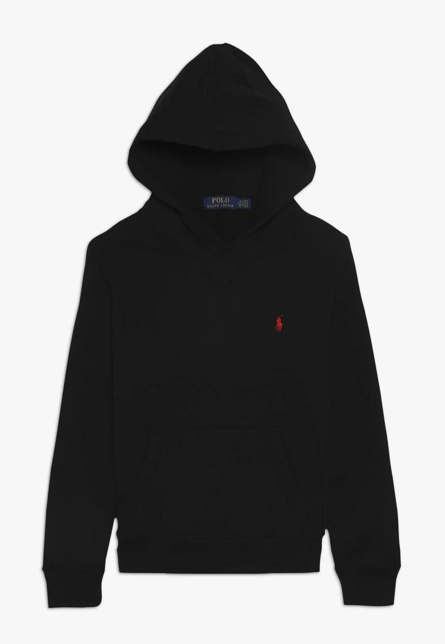 Sweat à capuche Polo Ralph Lauren noir brodé rouge