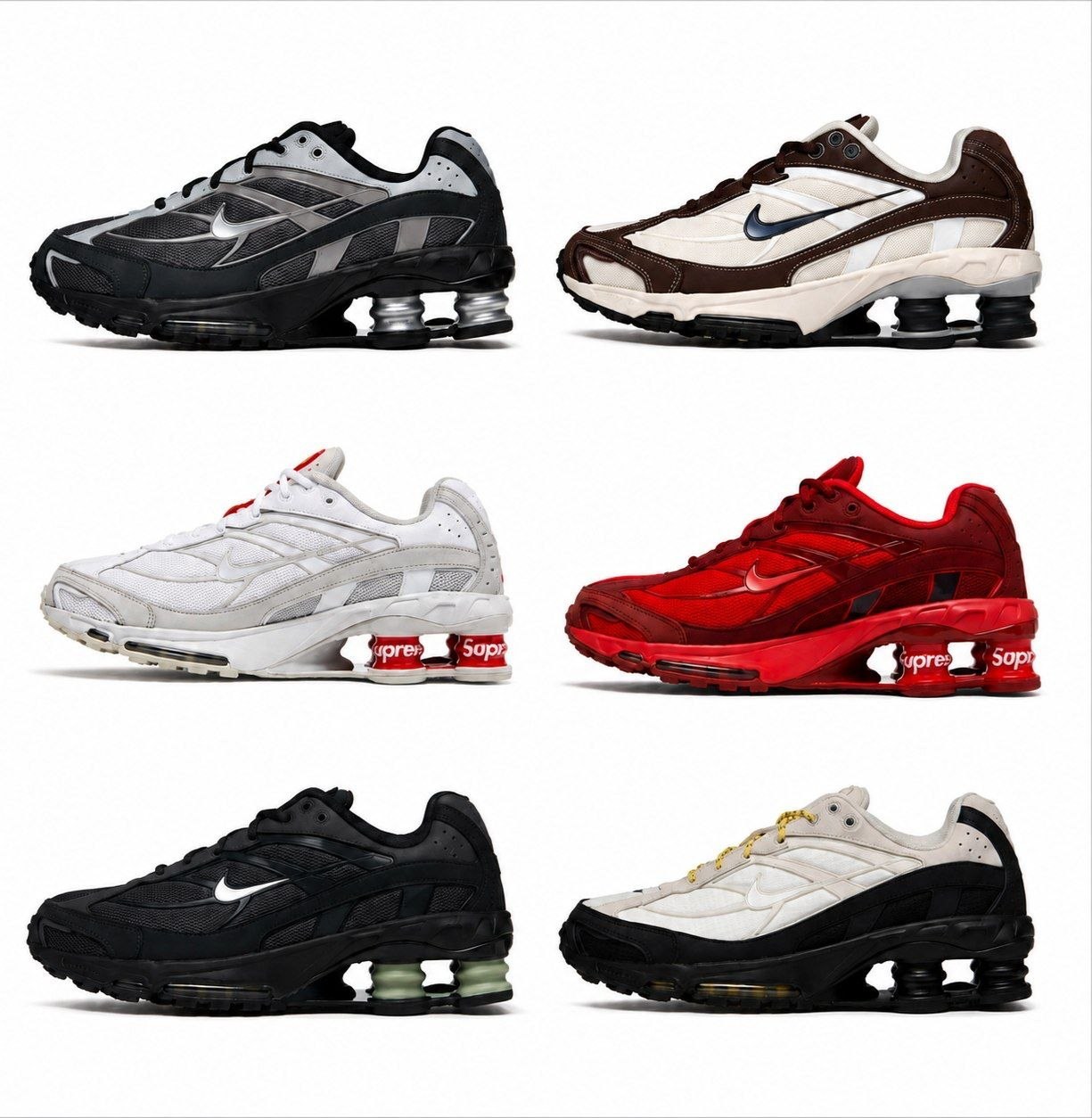 Baskets Nike Shox Ride 2 Supreme multicolores