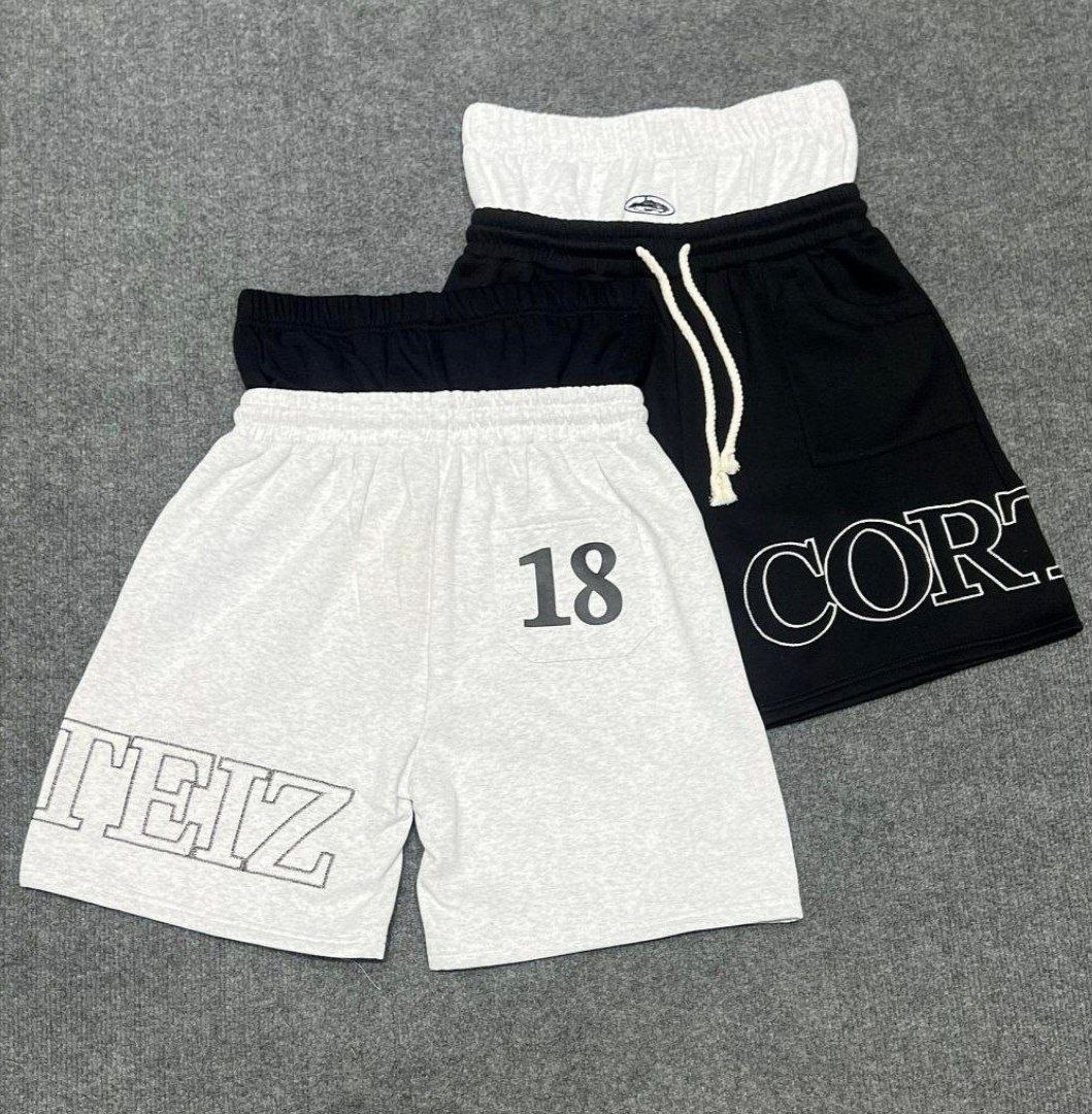 Short en molleton Corteiz 18 avec logo brodé