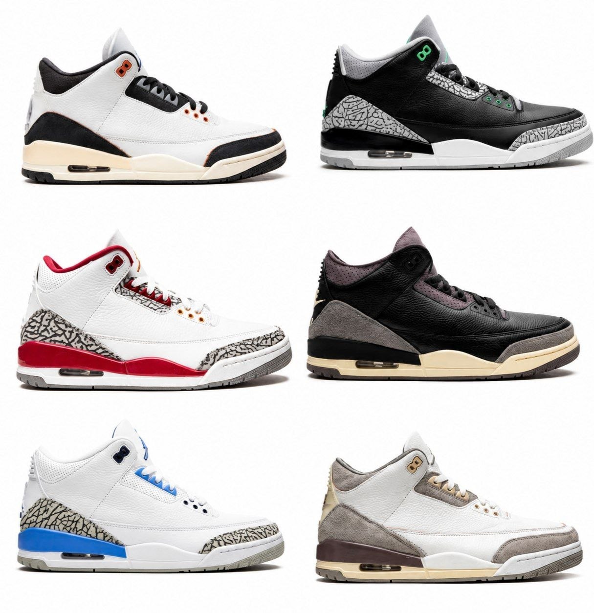 Baskets Nike Jordan 3 plusieurs coloris