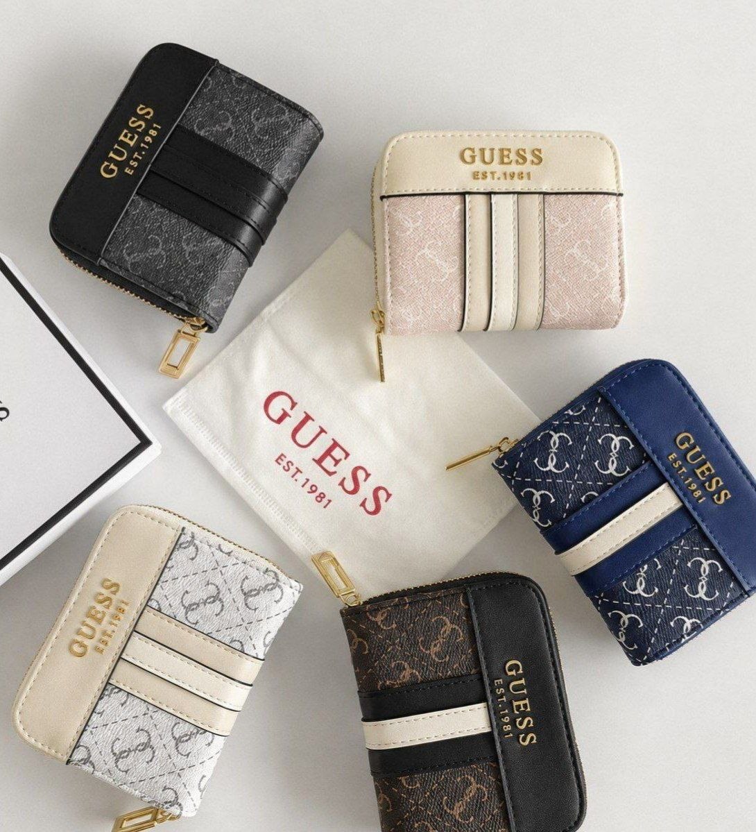 Portefeuilles zippés Guess monogramme 4G