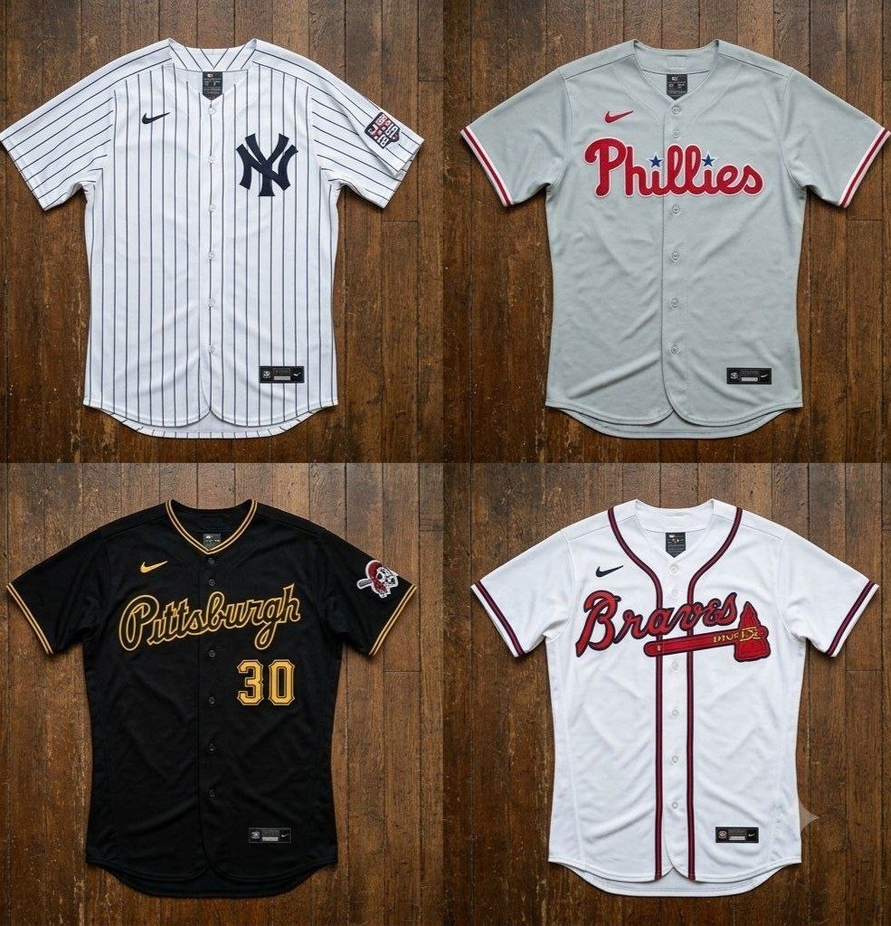Maillot de baseball plusieurs modèles