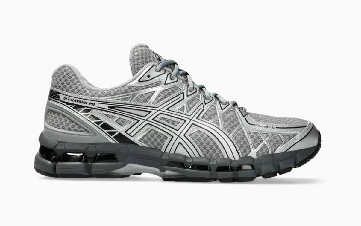 Baskets Asics Gel-Kayano 20 grises et argentées