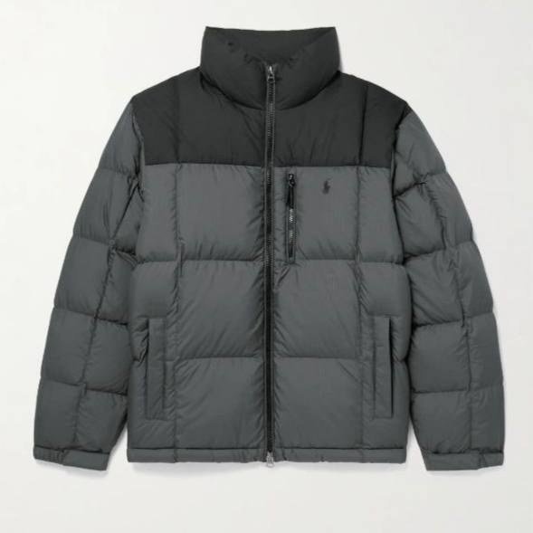 Doudoune bicolore zippée Ralph Lauren