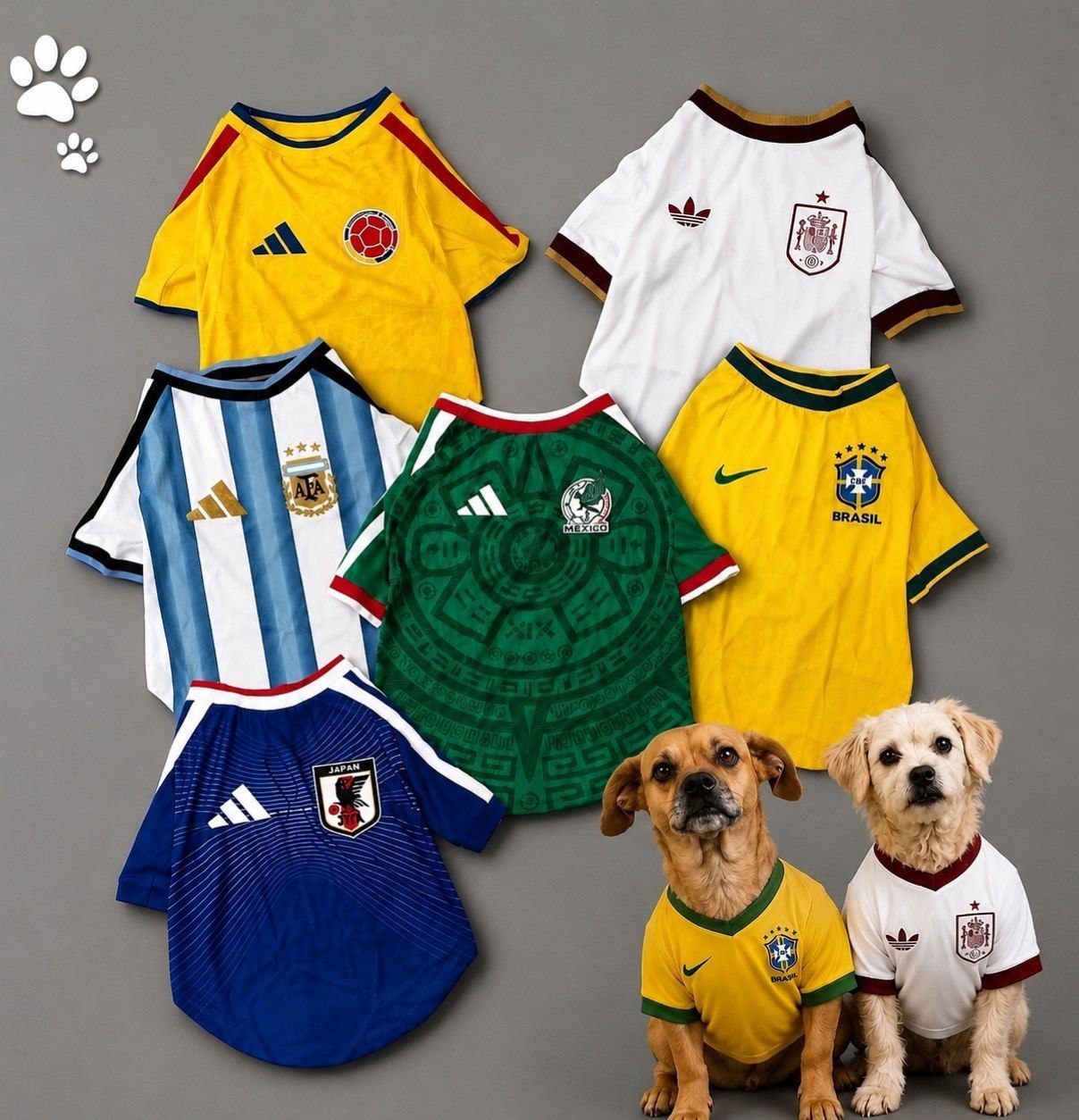 T-shirt mascottes Coupe du Monde 2026