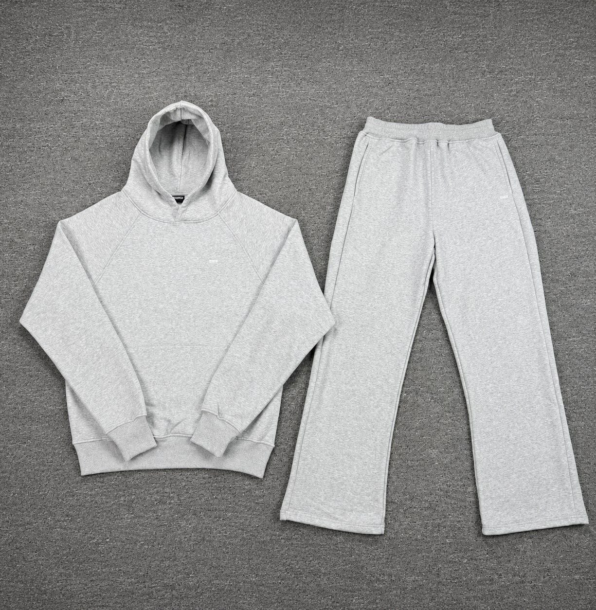 Survêtement complet 6PM gris chiné sweat et pantalon