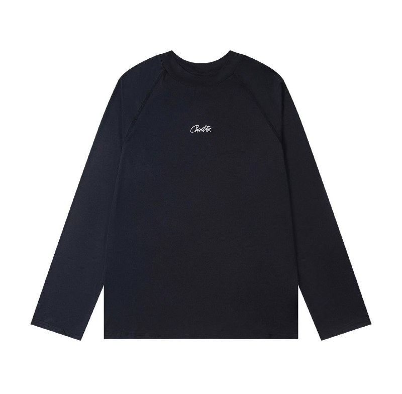 T-shirt manches longues Corteiz noir brodé