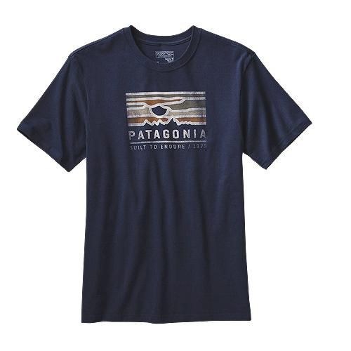 T-shirt Patagonia bleu marine Built to Endure