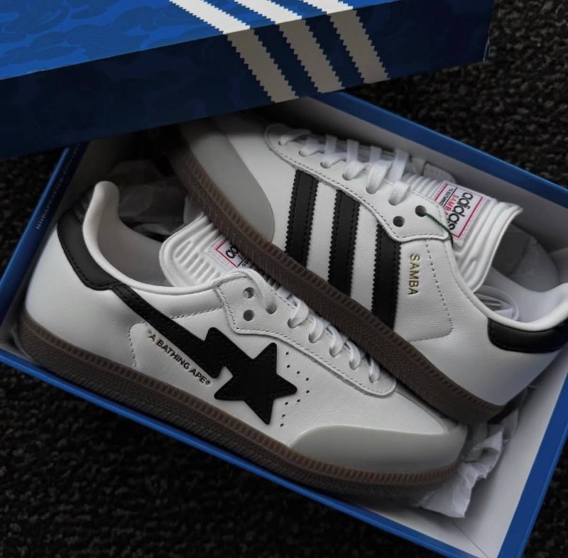 Baskets Adidas Samba x BAPE