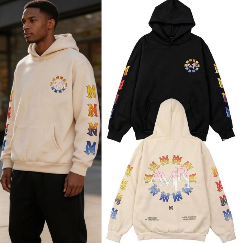 Sweat à capuche Amiri imprimé multicolore