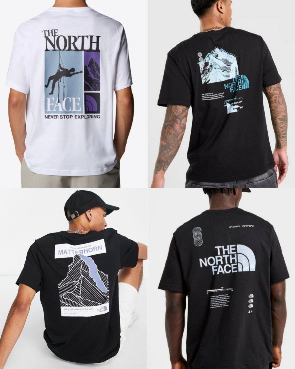 T-shirts The North Face imprimés graphiques au dos