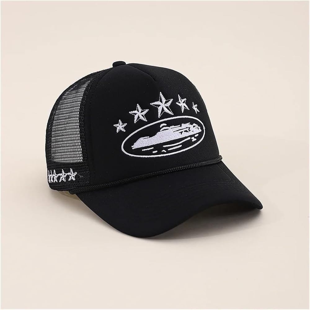 Casquette trucker Corteiz 5 Starz noire