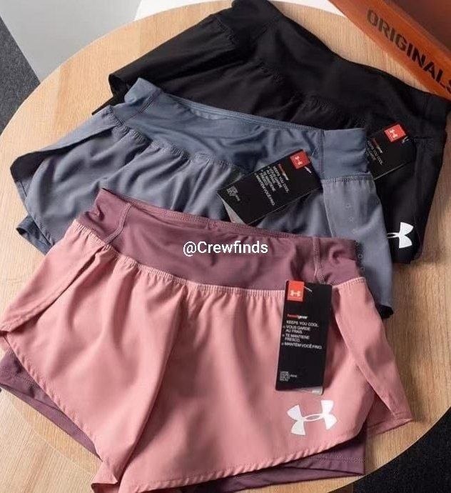 Short de running Under Armour bicolore femme