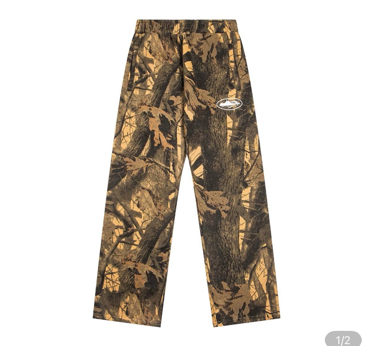 Pantalon de jogging Corteiz motif camouflage boisé