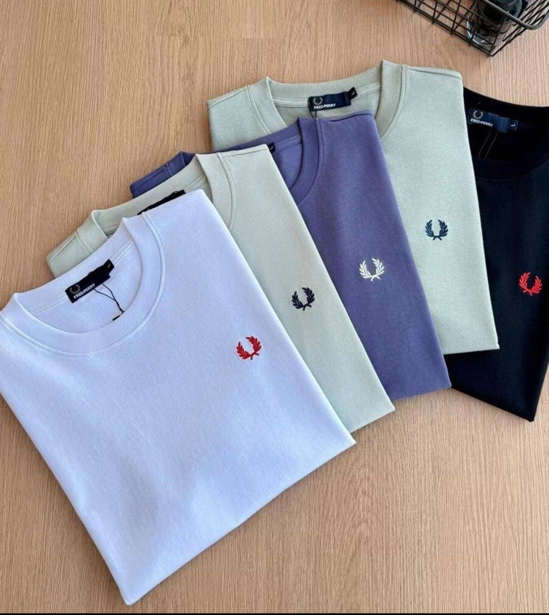 T-shirt en coton Fred Perry uni à logo brodé