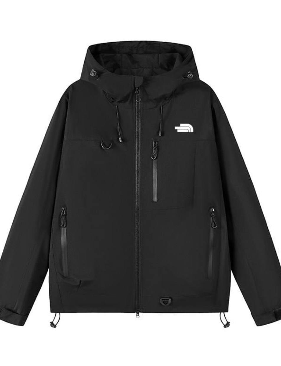 Veste imperméable à capuche The North Face noire