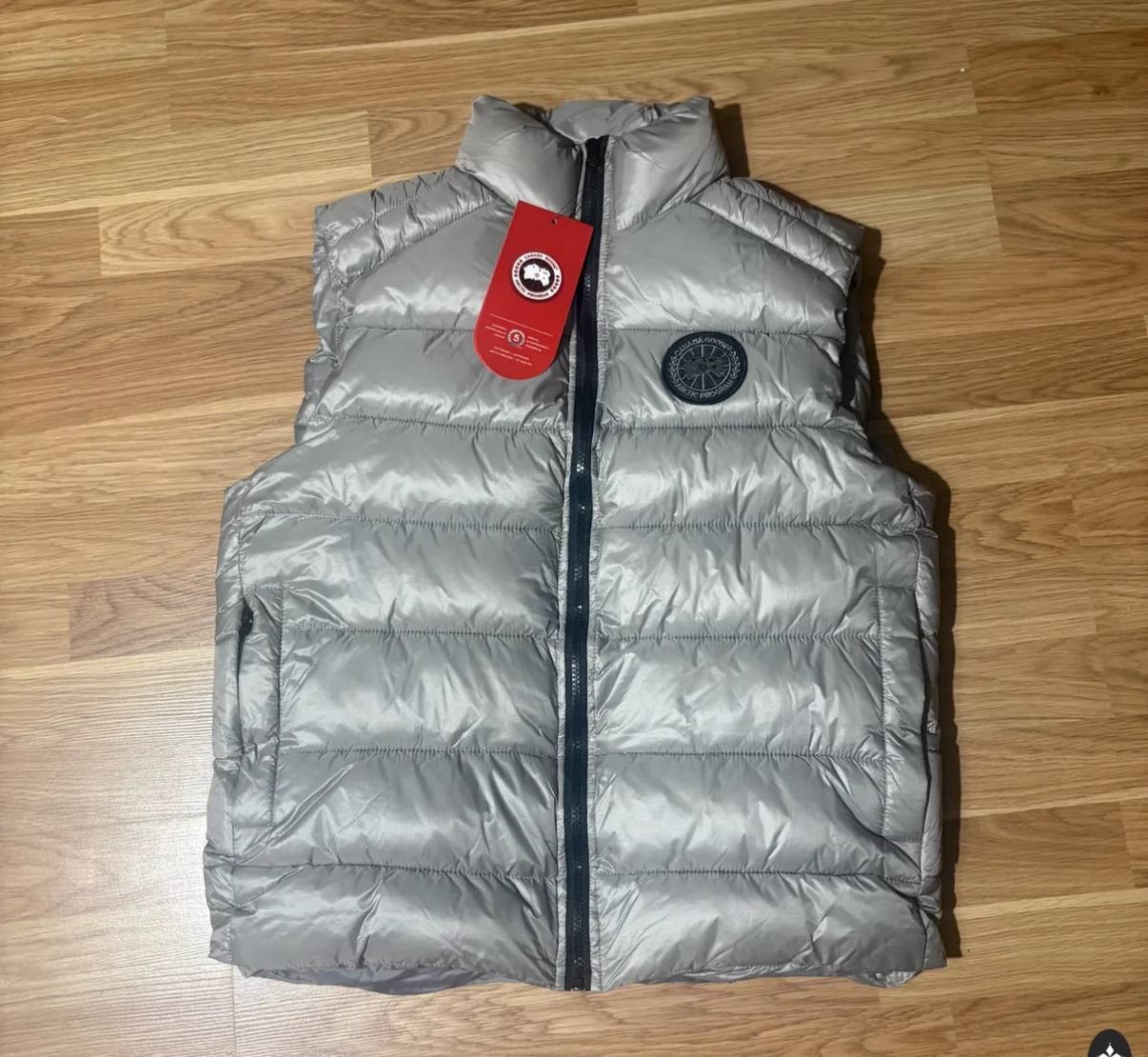 Doudoune sans manches Canada Goose gris argenté