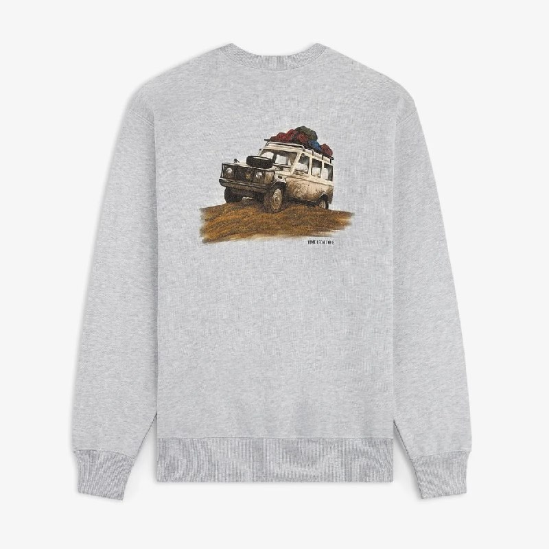 Sweat gris chiné Aimé Leon Dore imprimé 4x4