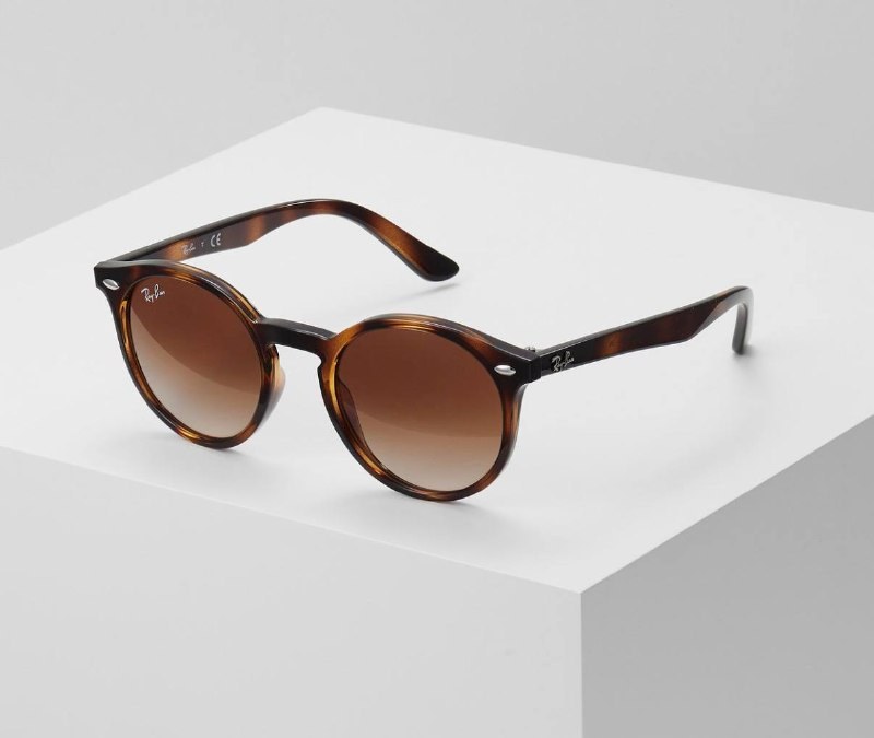 Lunettes de soleil Ray-Ban rondes écaille