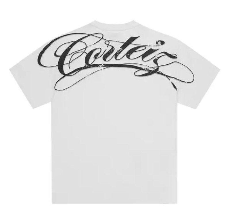 T-shirt Corteiz blanc avec grand logo dos