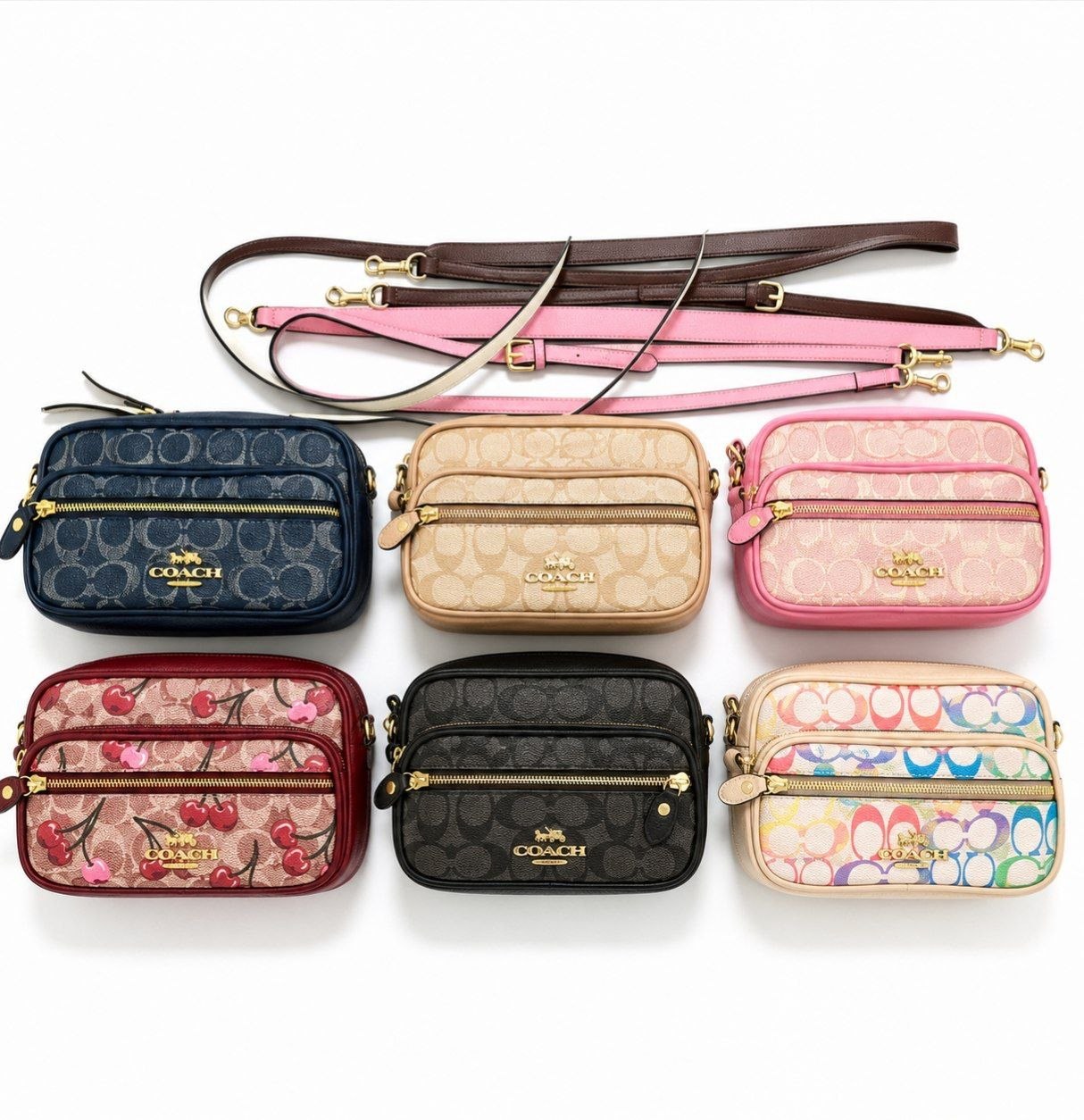 Sacs bandoulière Coach monogramme multicolores