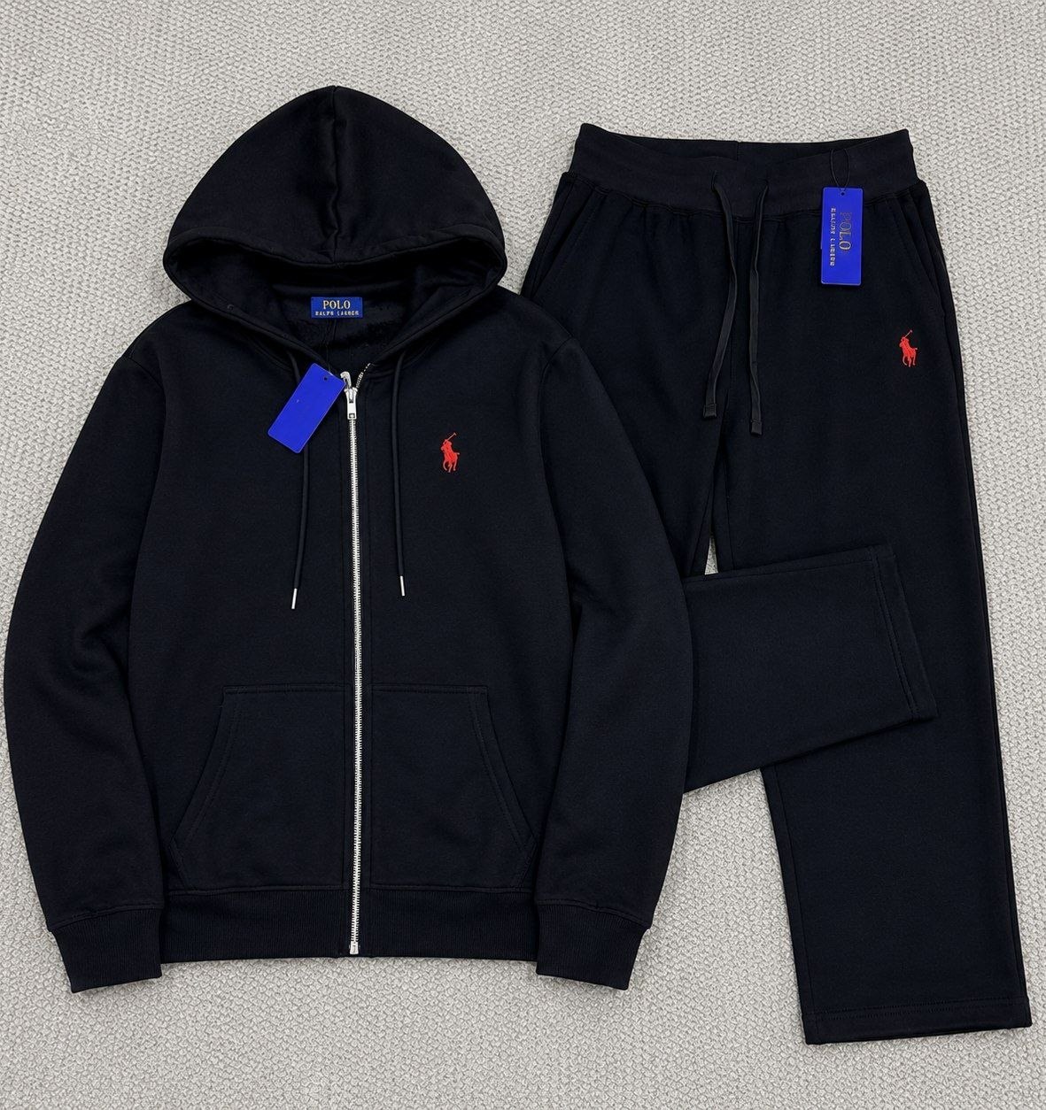 Survêtement zippé Polo Ralph Lauren noir