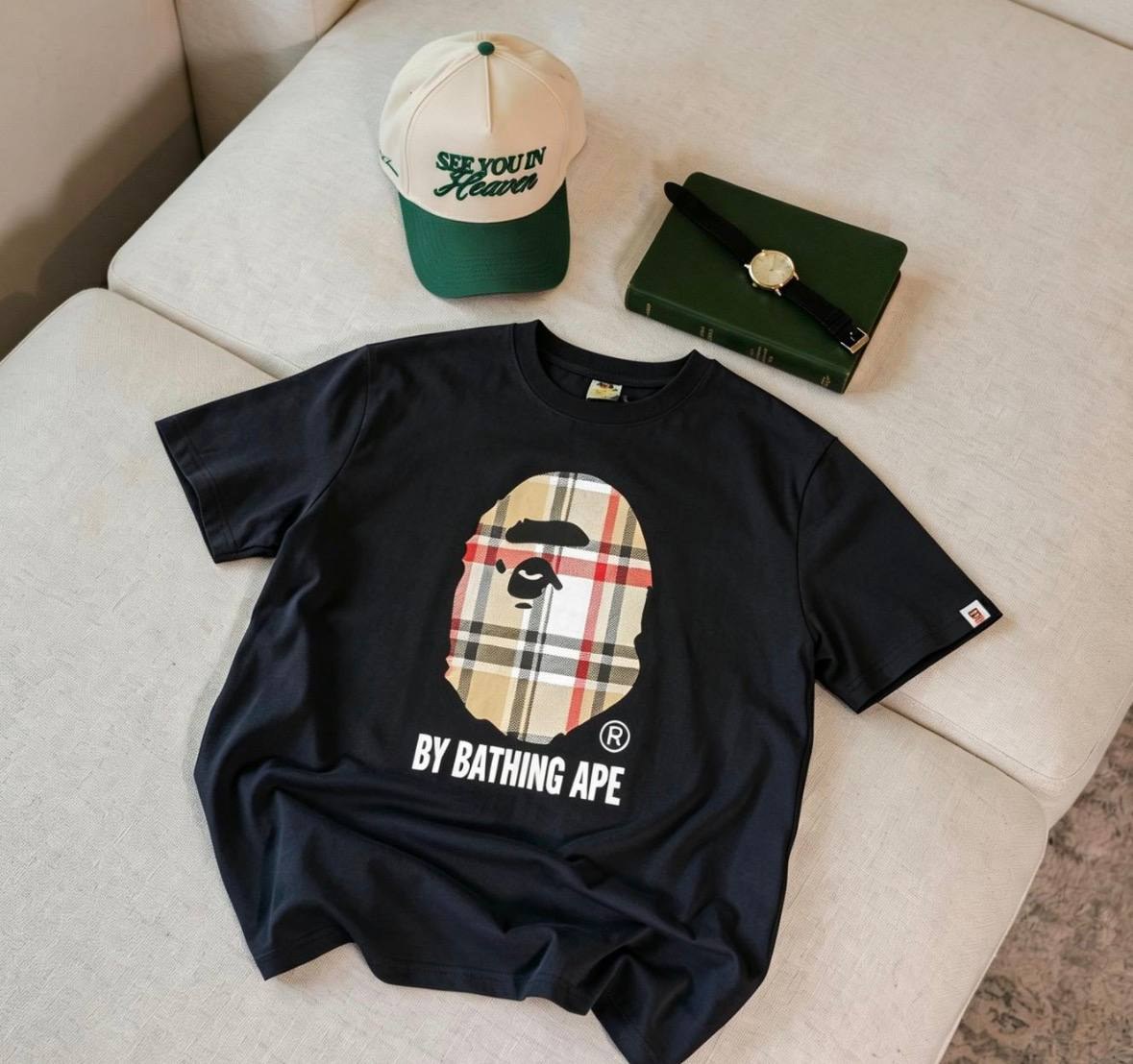 T-shirt BAPE Burberry