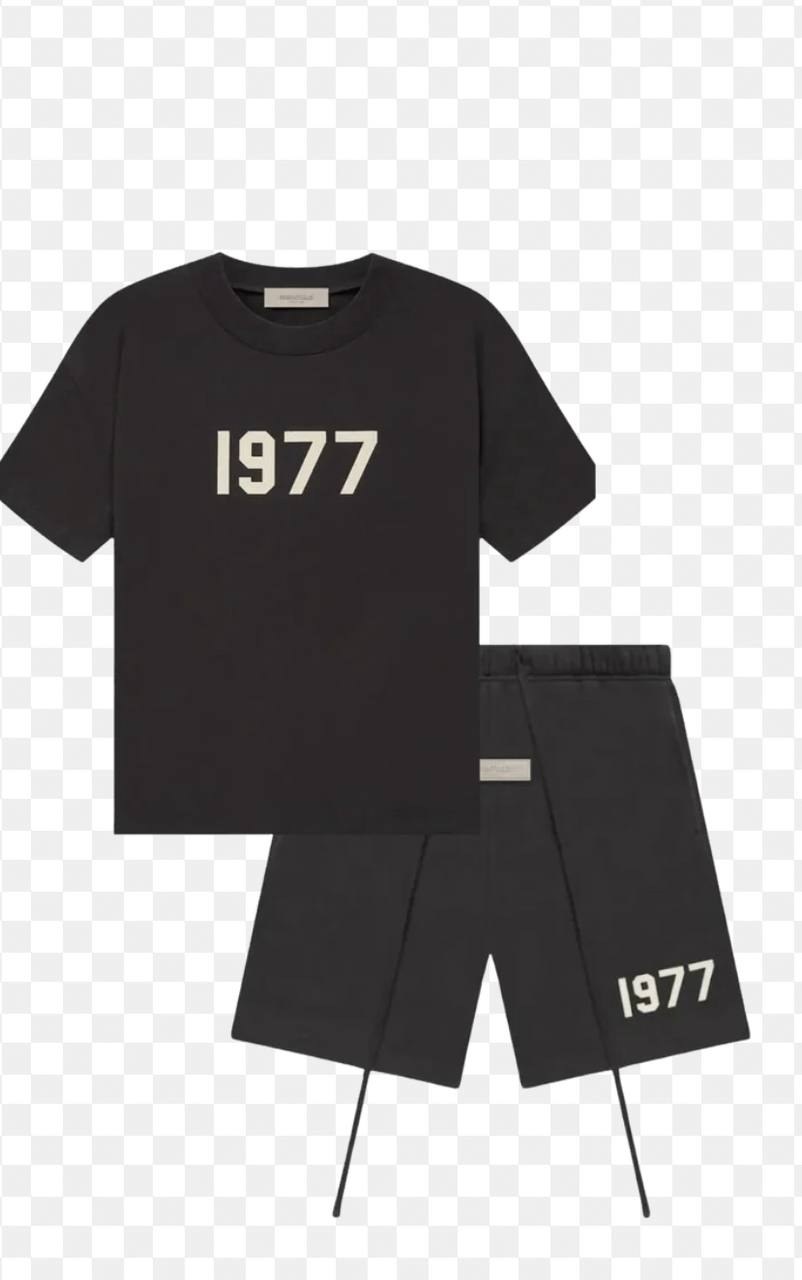 Ensemble t-shirt et short Fear of God Essentials 1977 noir