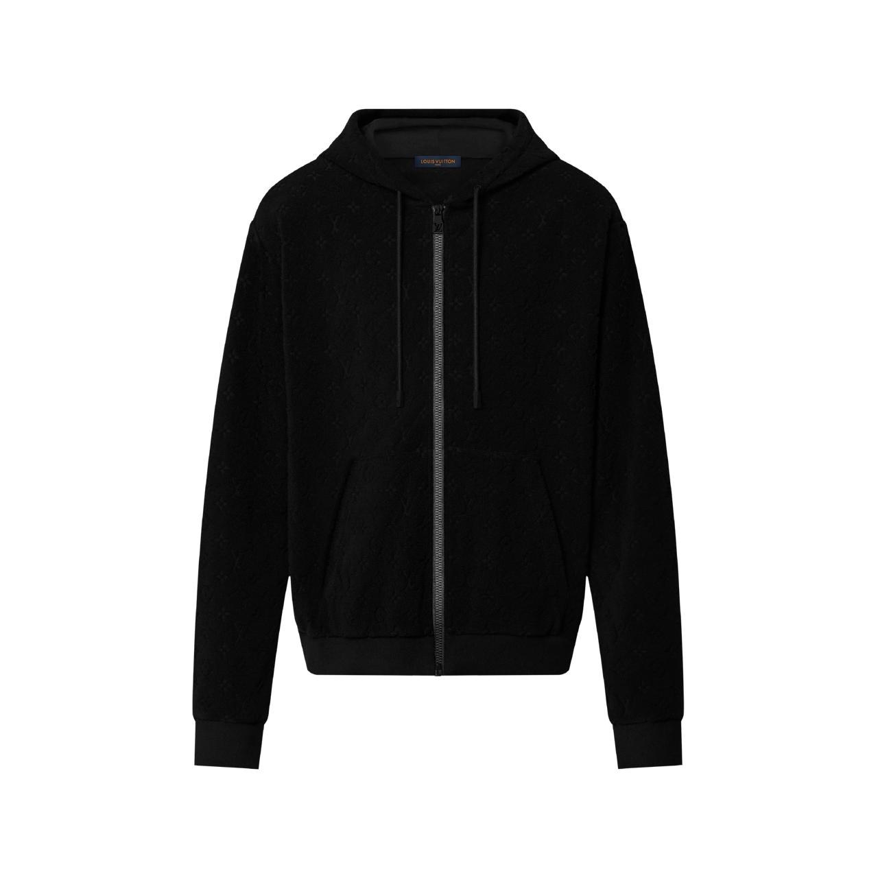 Sweat à capuche zippé noir
