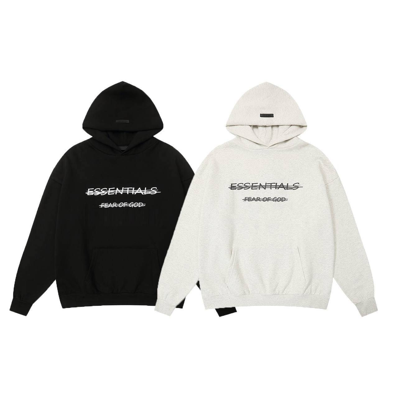Sweats à capuche Essentials Fear of God noir et écru