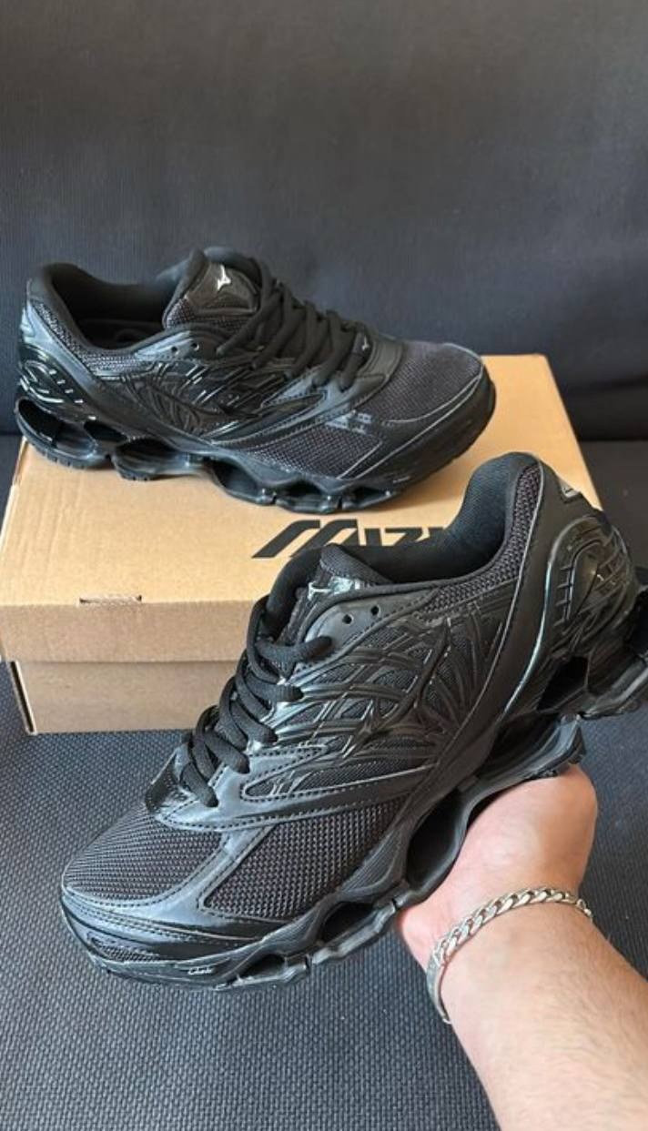 Baskets de running Mizuno Wave Prophecy noires