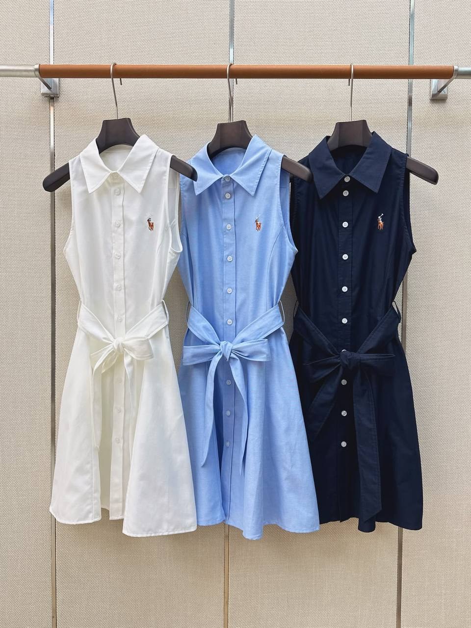 Robe chemise sans manches Polo Ralph Lauren