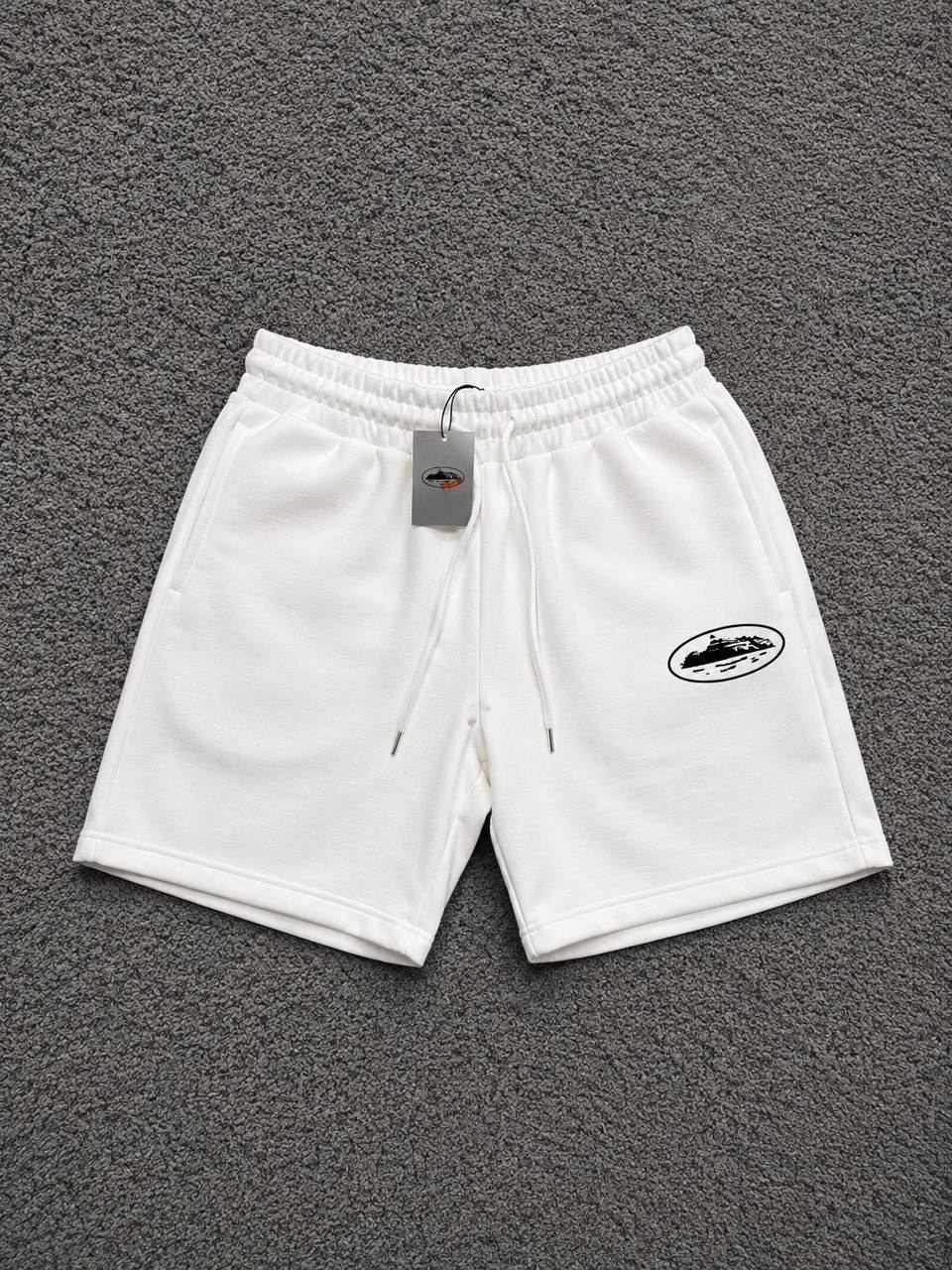 Short de jogging Corteiz blanc à logo