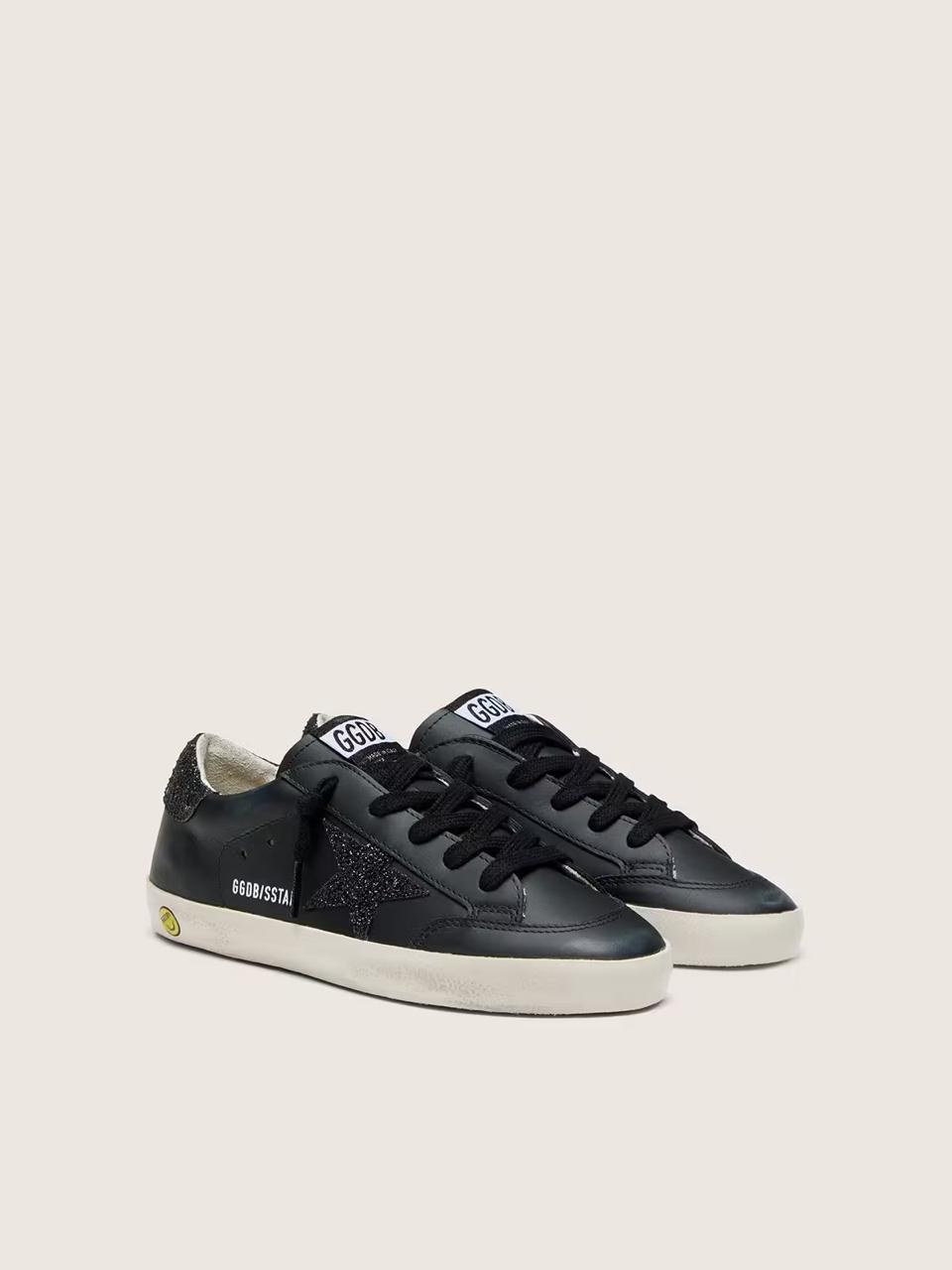 Baskets Golden Goose noires à étoile pailletée