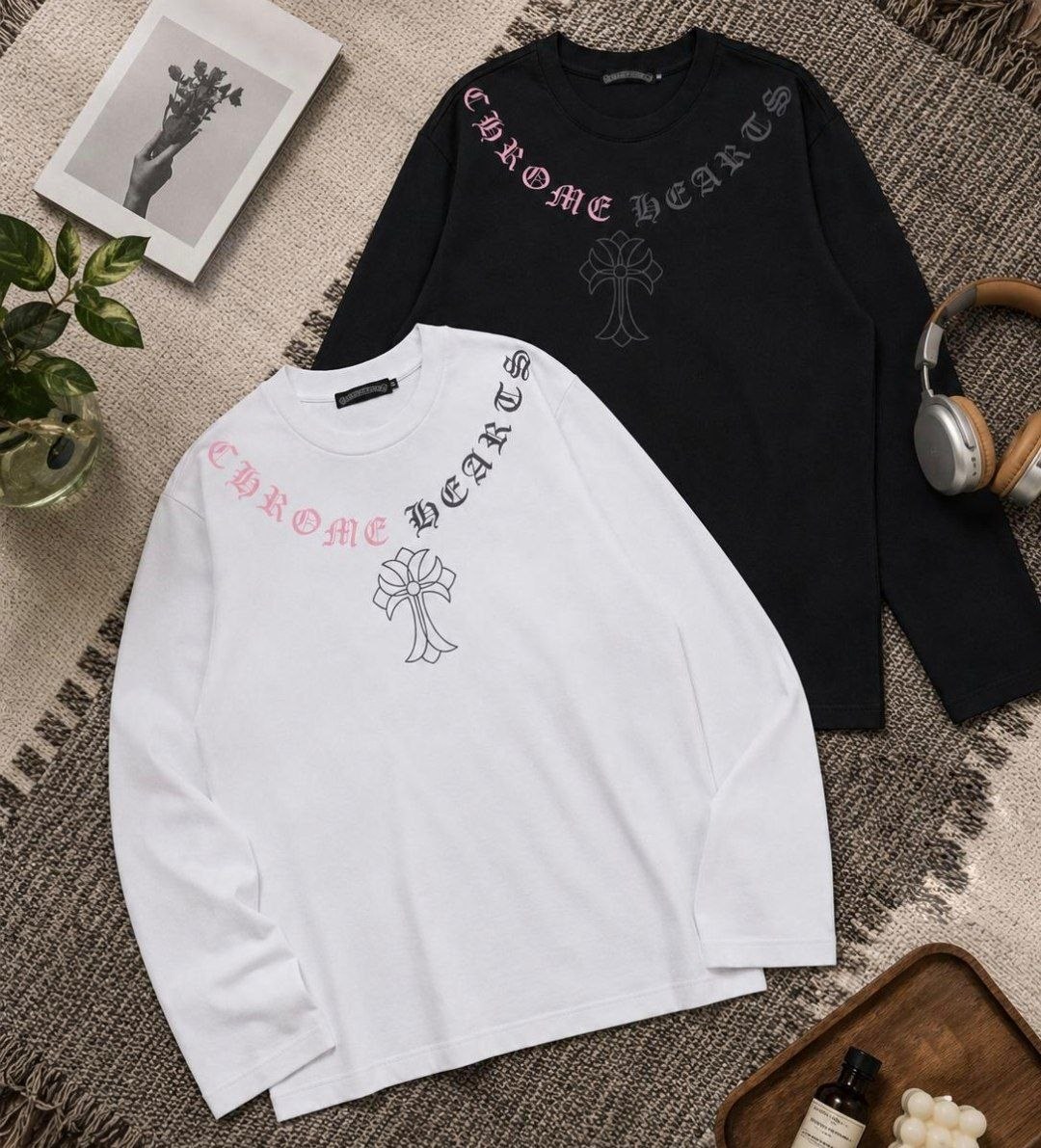 T-shirt manches longues Chrome Hearts croix
