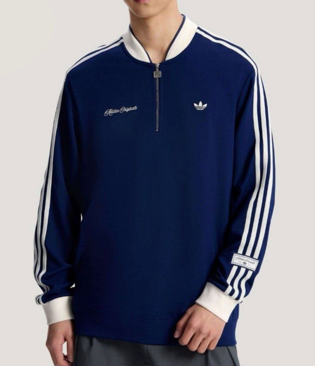 Sweat demi-zip Adidas 2 coloris