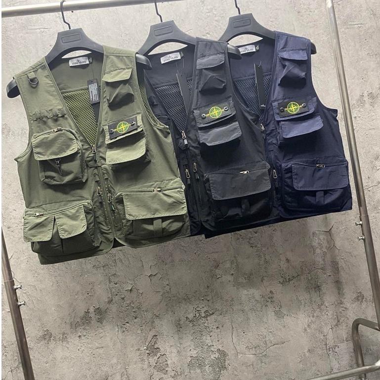 Gilet tactique multipoches Stone Island