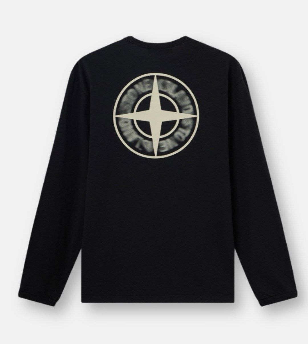 T-shirt manches longues Stone Island noir