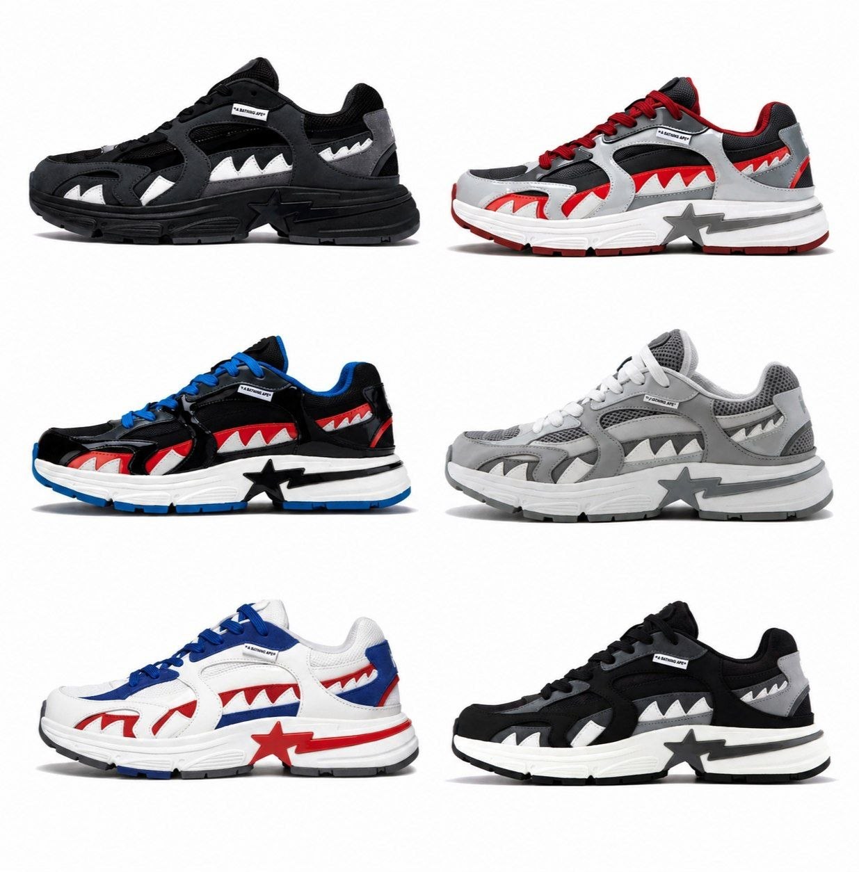 Baskets BAPE Shark Sta