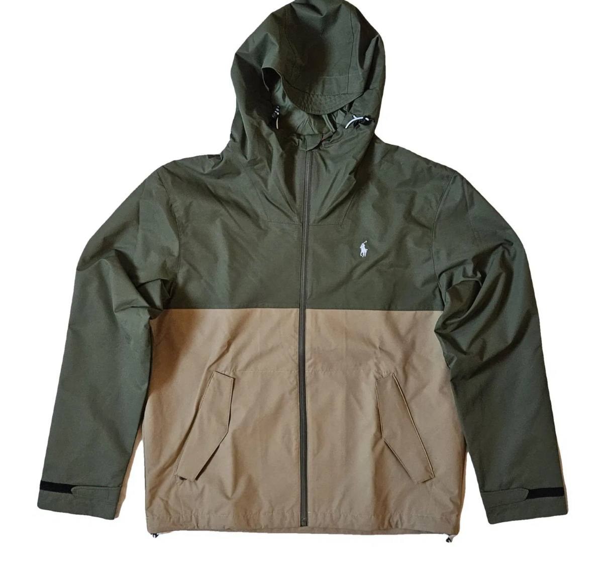 Coupe-vent Ralph Lauren bicolore vert et beige