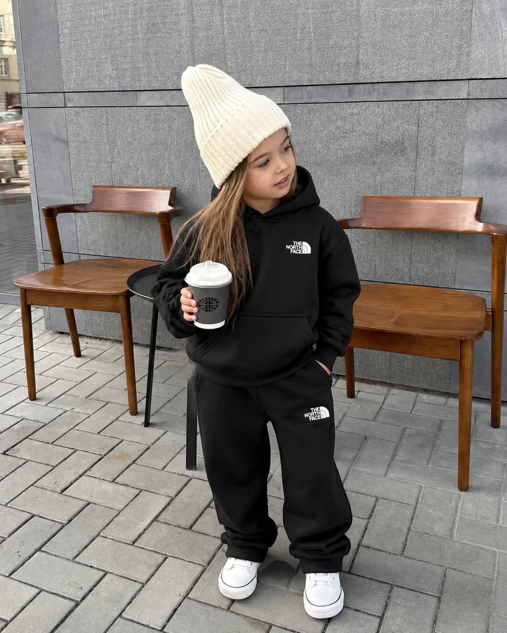 Survêtement enfant The North Face sweat et bas noir