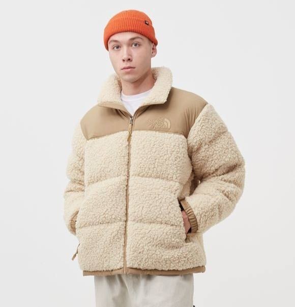 Doudoune The North Face Nuptse polaire beige