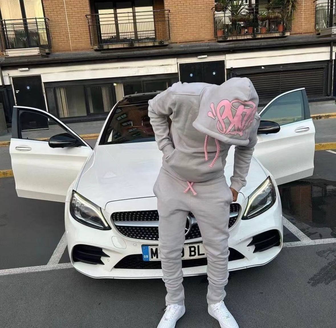 Survêtement Synaworld gris et rose