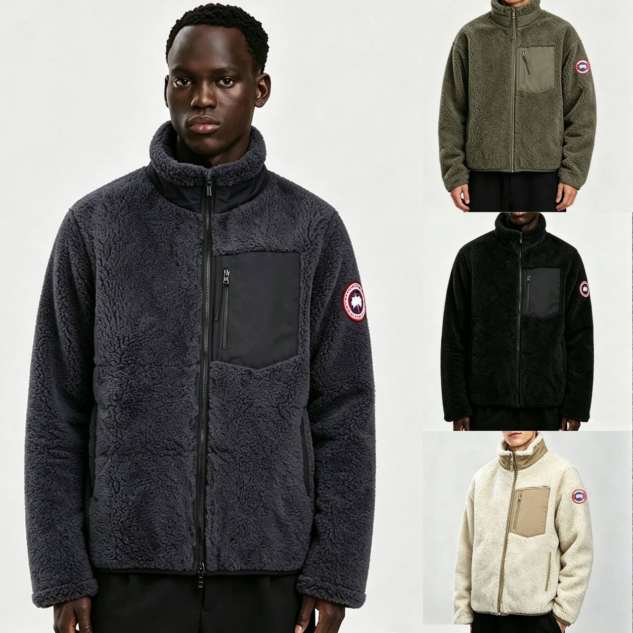 Veste polaire zippée Canada Goose gris chiné
