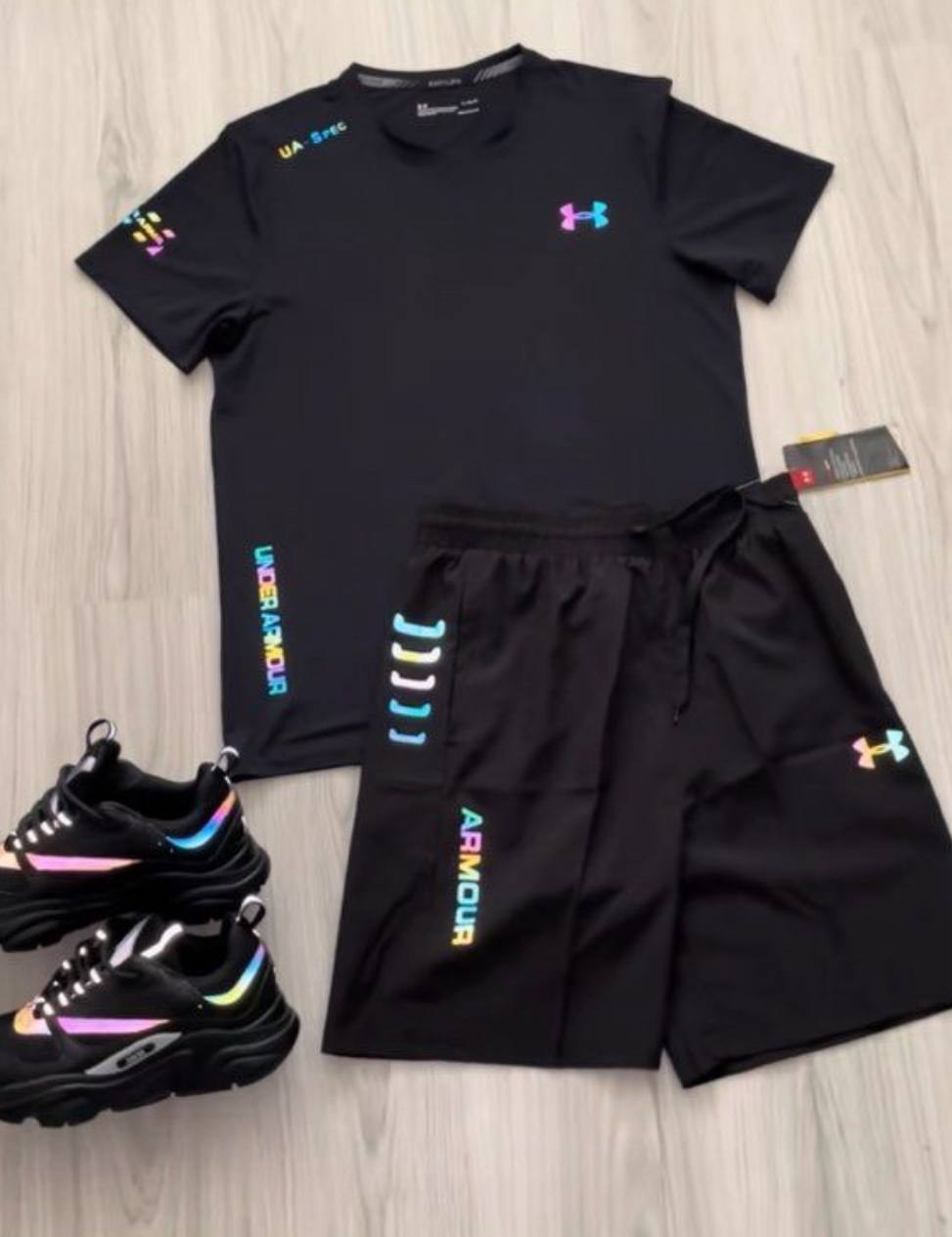 Ensemble Under Armour t-shirt et short noir